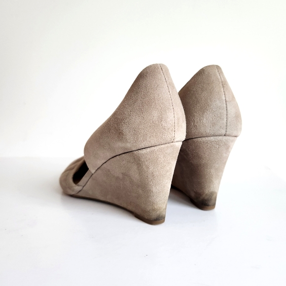 Franco Sarto Women's Suede Leather Fenway Wedge Tan Cocco Color Size 8 - Picture 7 of 14